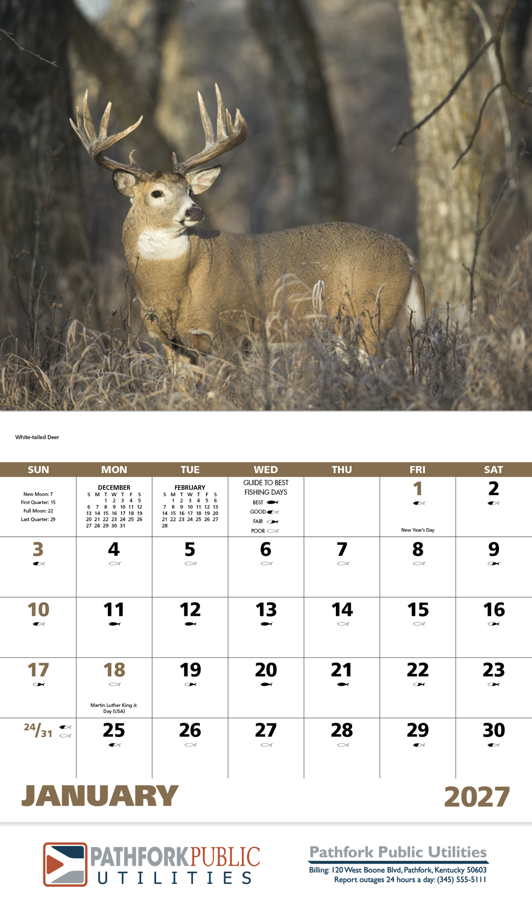Good Value™ Wildlife Portraits - Stapled Calendar