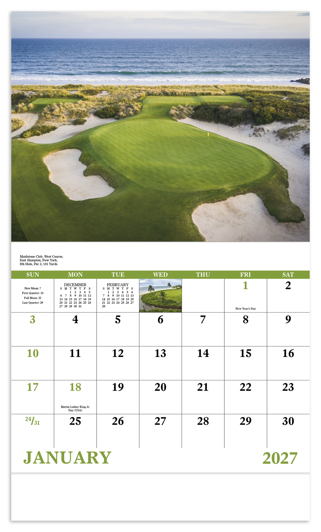 Good Value™ Fairways & Greens - Stapled Calendar