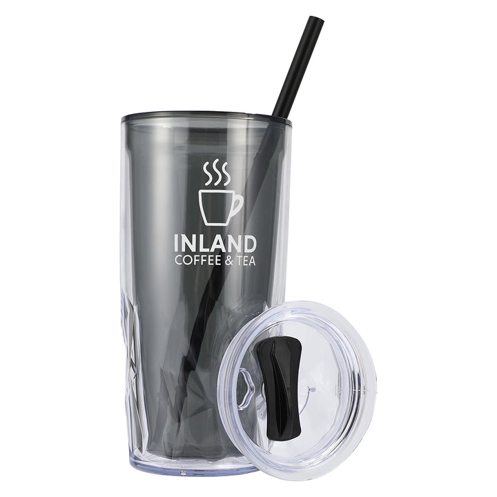 Luster 16 oz 2-in-1 Recycled Acrylic Straw Tumbler