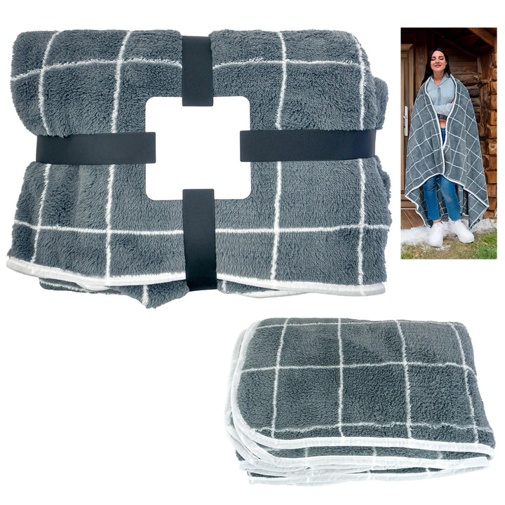Gift Wrapped Plaid Recycled Blanket