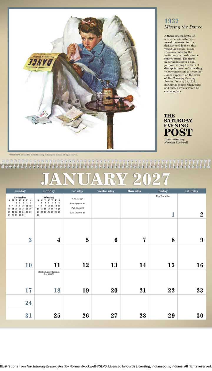 Triumph® Calendars The Saturday Evening Post Illustrations by Norman Rockwell Calendar
