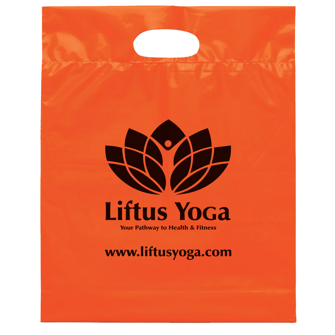 Die Cut Handle Bag - 12W x 15H x 3 - Flexo Ink Print