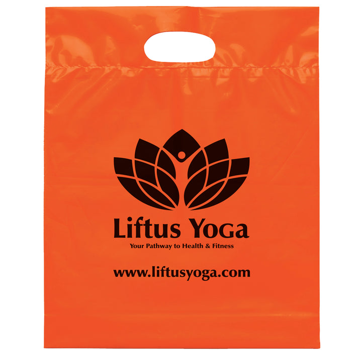 Die Cut Handle Bag - 12W x 15H x 3 - Flexo Ink Print