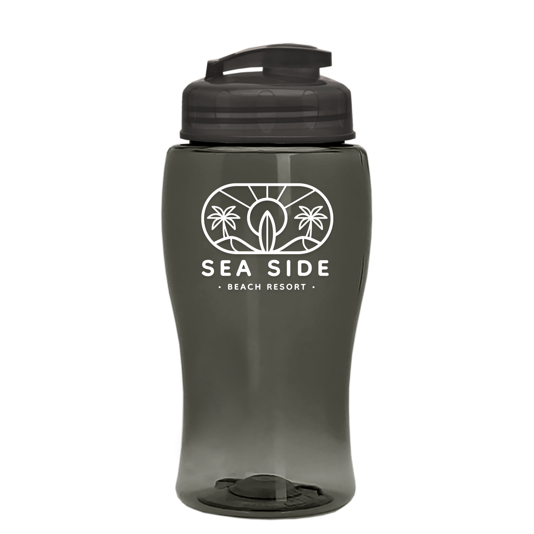 Poly-Pure Jr. - 18 oz. Transparent Bottle with USA Flip