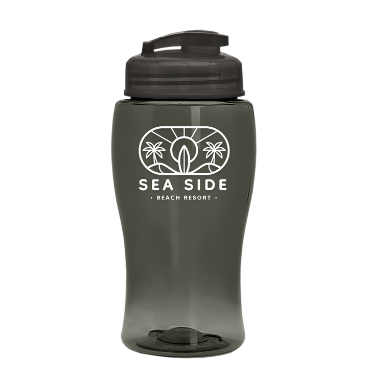 Poly-Pure Jr. - 18 oz. Transparent Bottle with USA Flip