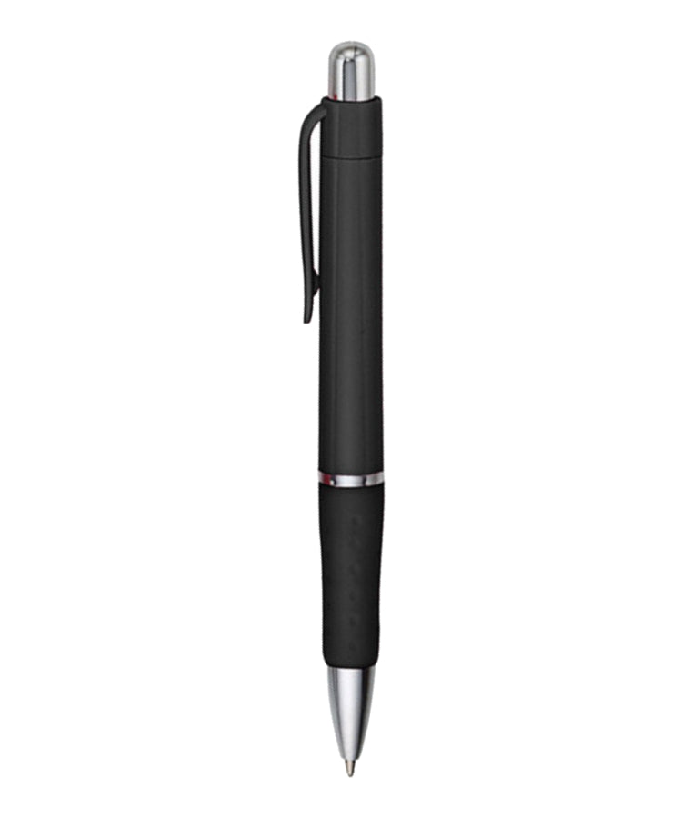 Rigid - Solid Colored Ballpoint Click Pen with grip