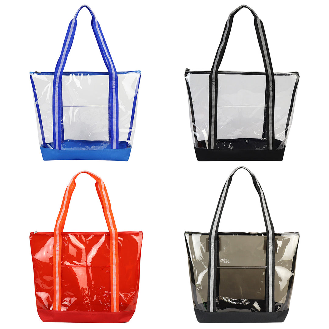 Diamond Clear TPU Zippered Tote