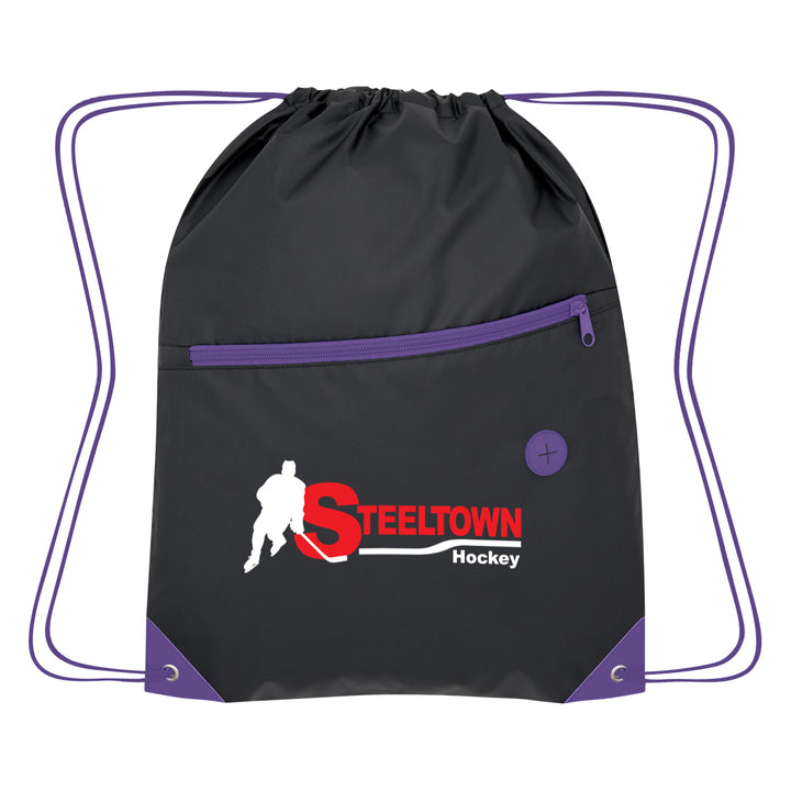 Color Pop Recycled Drawstring Bag