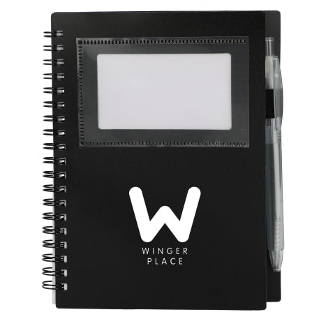 FSC® Recycled 5" x 7" Star Spiral Notebook with Pe