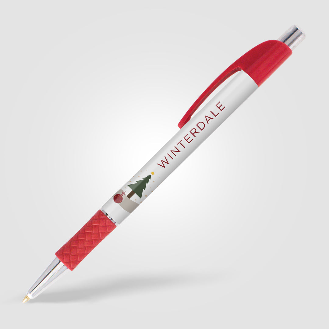 Elite Slim Chrome Basket Weave Pen
