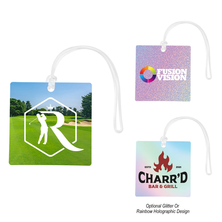 Acrylic Bag Tag - 4" Square