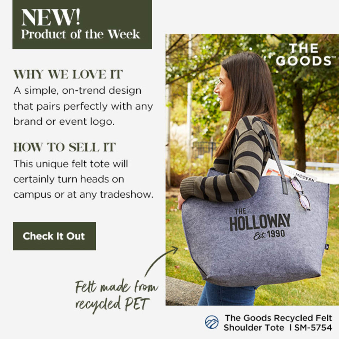 THE GOODS™ Recycled Felt Shoulder Tote