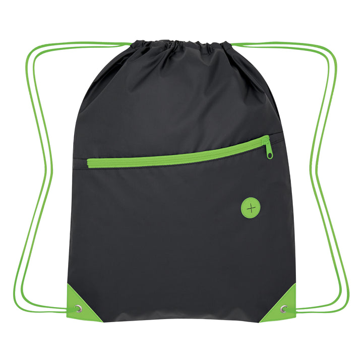 Color Pop Recycled Drawstring Bag
