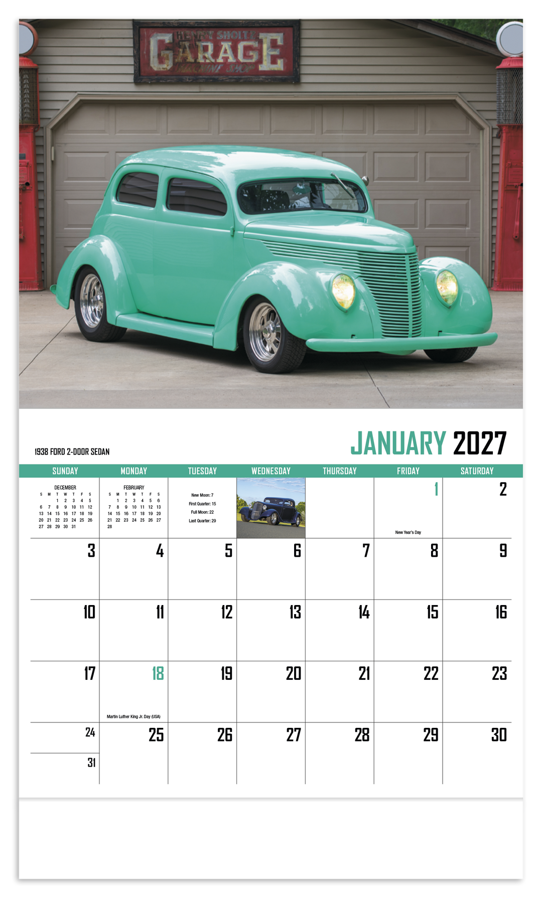 HotLine® Products Street Rod Fever Appointment Calendar - Stapled