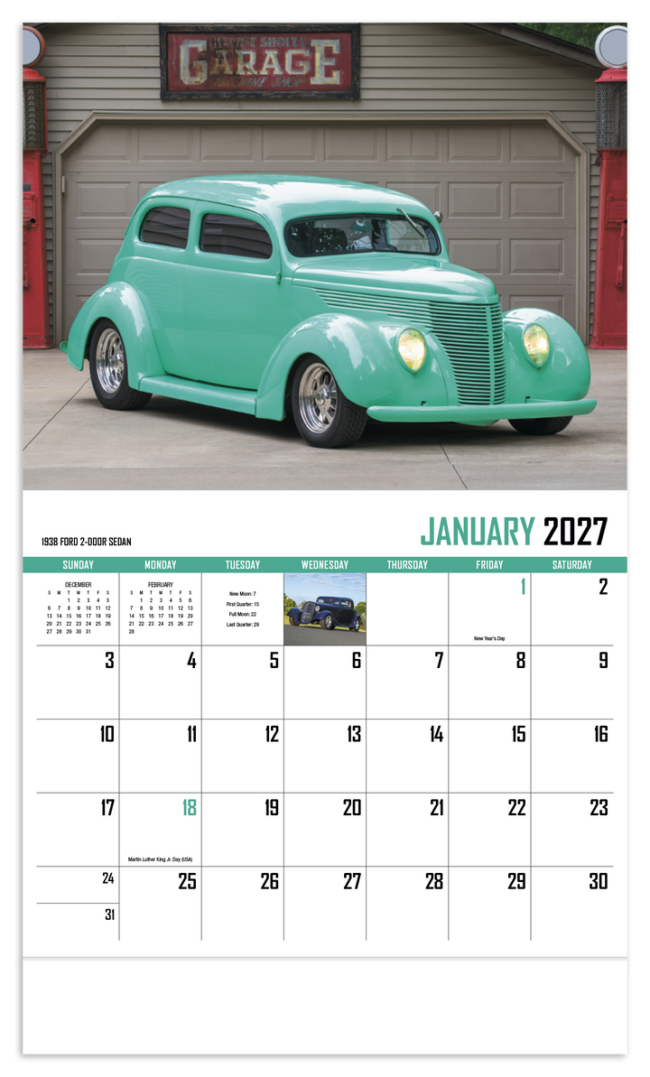 HotLine® Products Street Rod Fever Appointment Calendar - Stapled