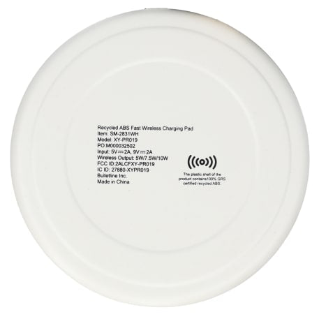Recycled ABS Fast Wireless Charging Pad