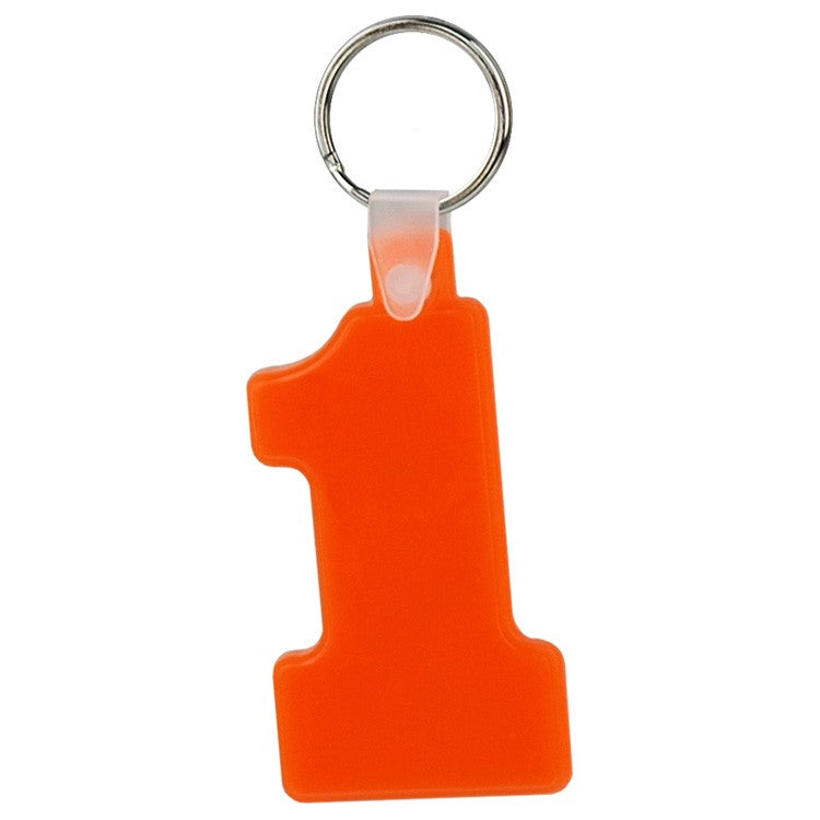 Soft Squeezable Key Tag (Number 1)