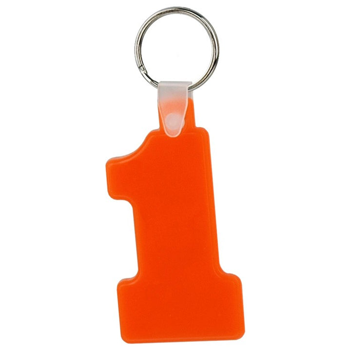 Soft Squeezable Key Tag (Number 1)