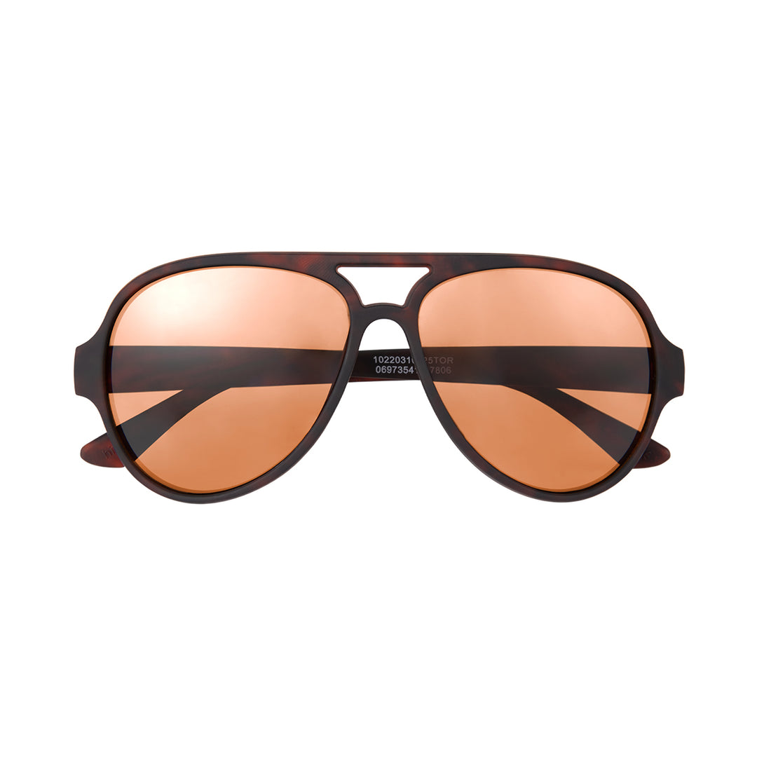 RUBBERIZED RECYCLED FRAME AVIATOR SUNGLASSES