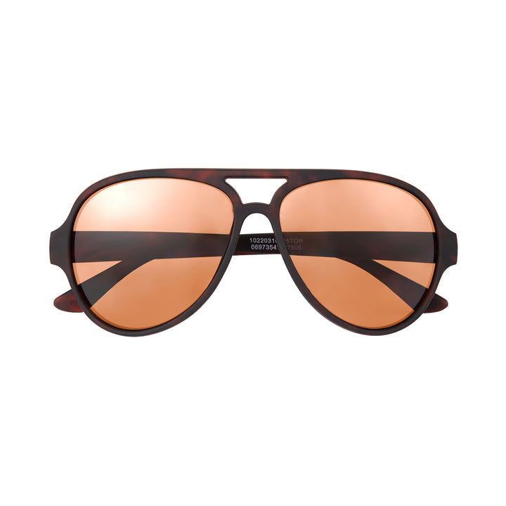 RUBBERIZED RECYCLED FRAME AVIATOR SUNGLASSES