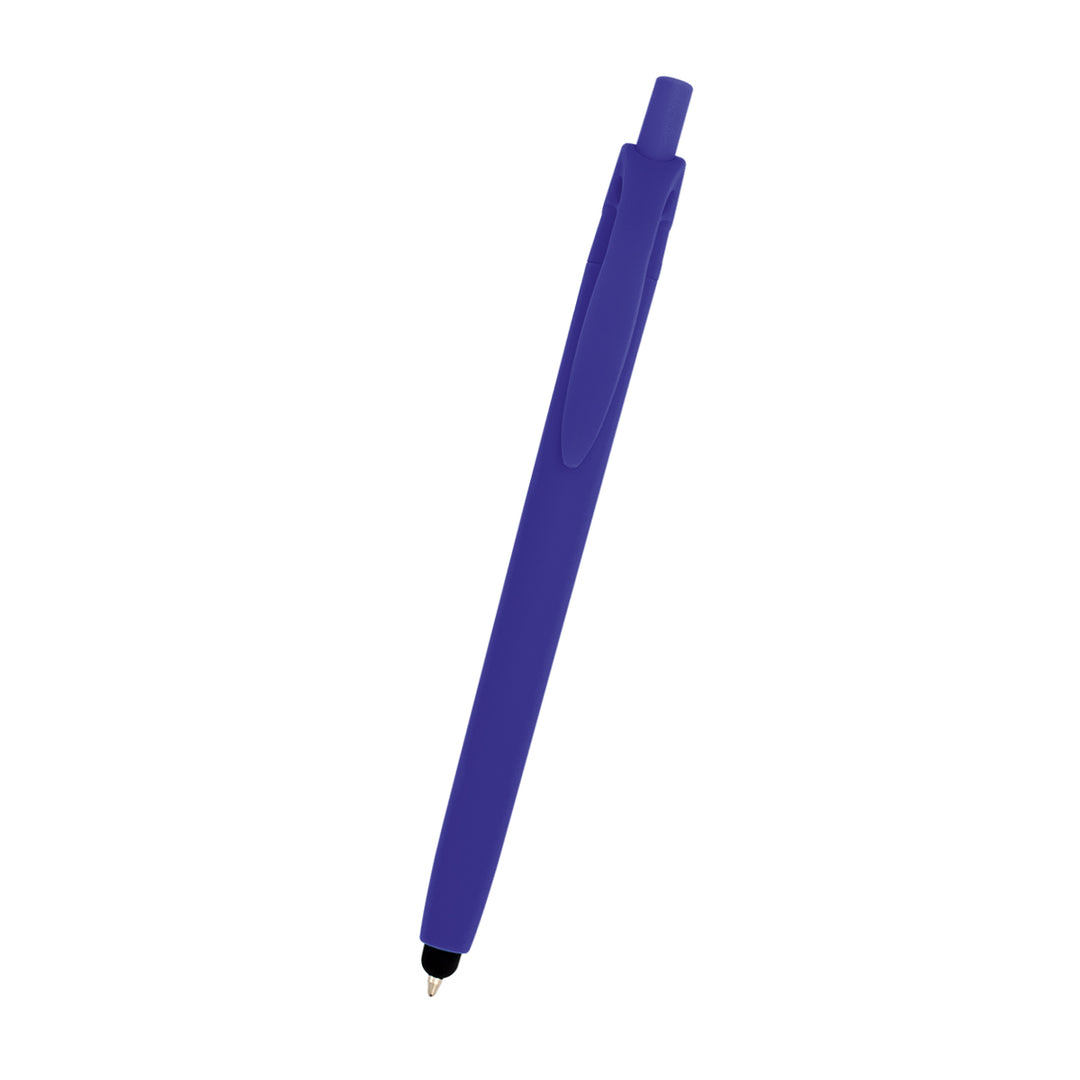 Zinnia Rubberized Pen With Stylus