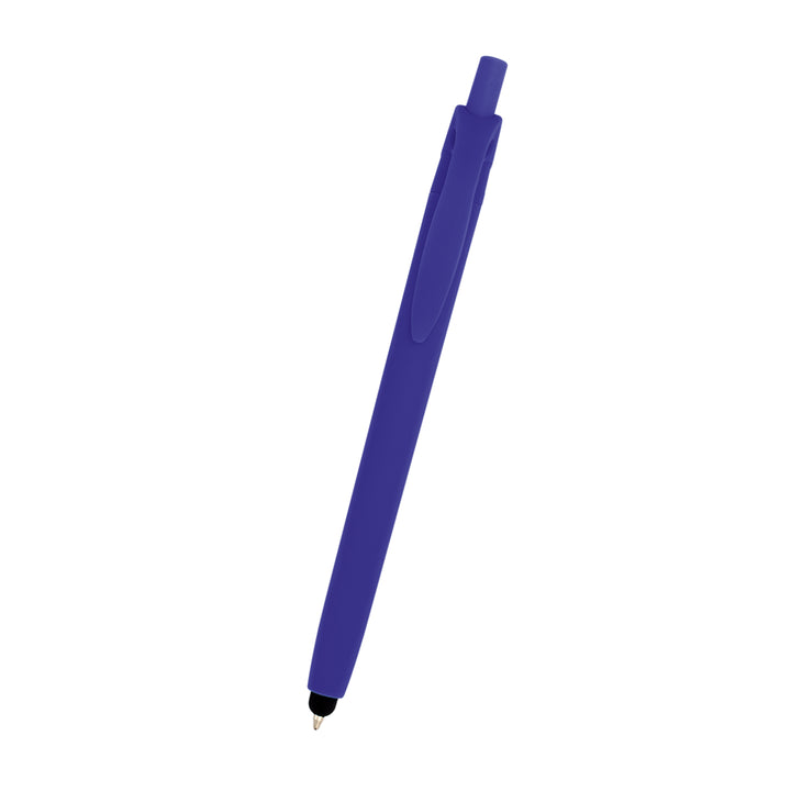 Zinnia Rubberized Pen With Stylus