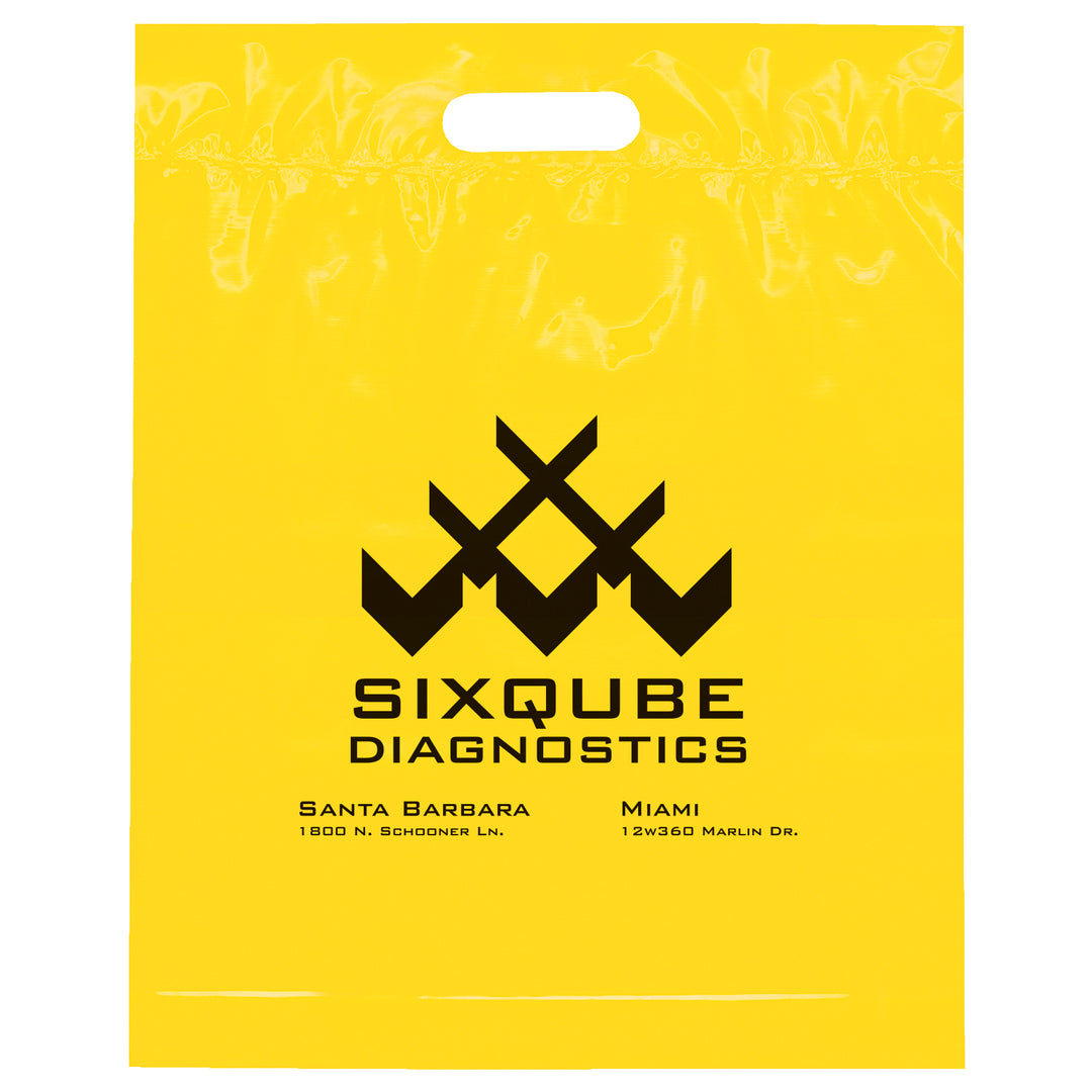Die Cut Handle Bag - 15W x 19H x 3 - Flexo Ink Print