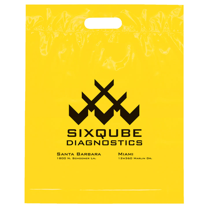 Die Cut Handle Bag - 15W x 19H x 3 - Flexo Ink Print