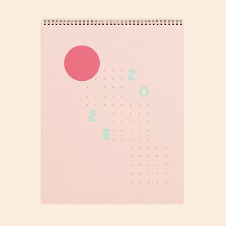 CALENDAR - JUMBO - VERTICAL - TEXT WEIGHTWITH COLOR GUTS