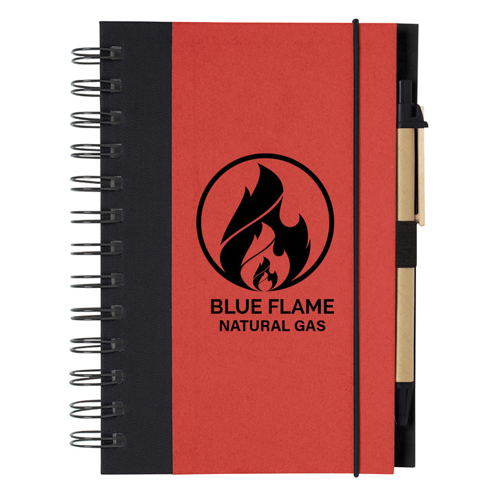 ECO-INSPIRED SPIRAL NOTEBOOK & PEN