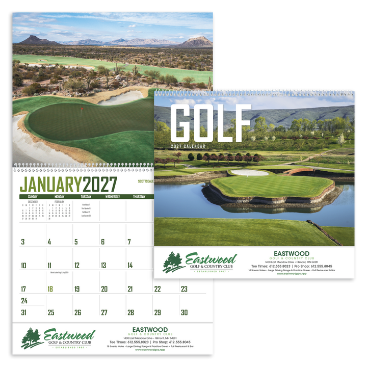 Triumph® Calendars Golf Calendar