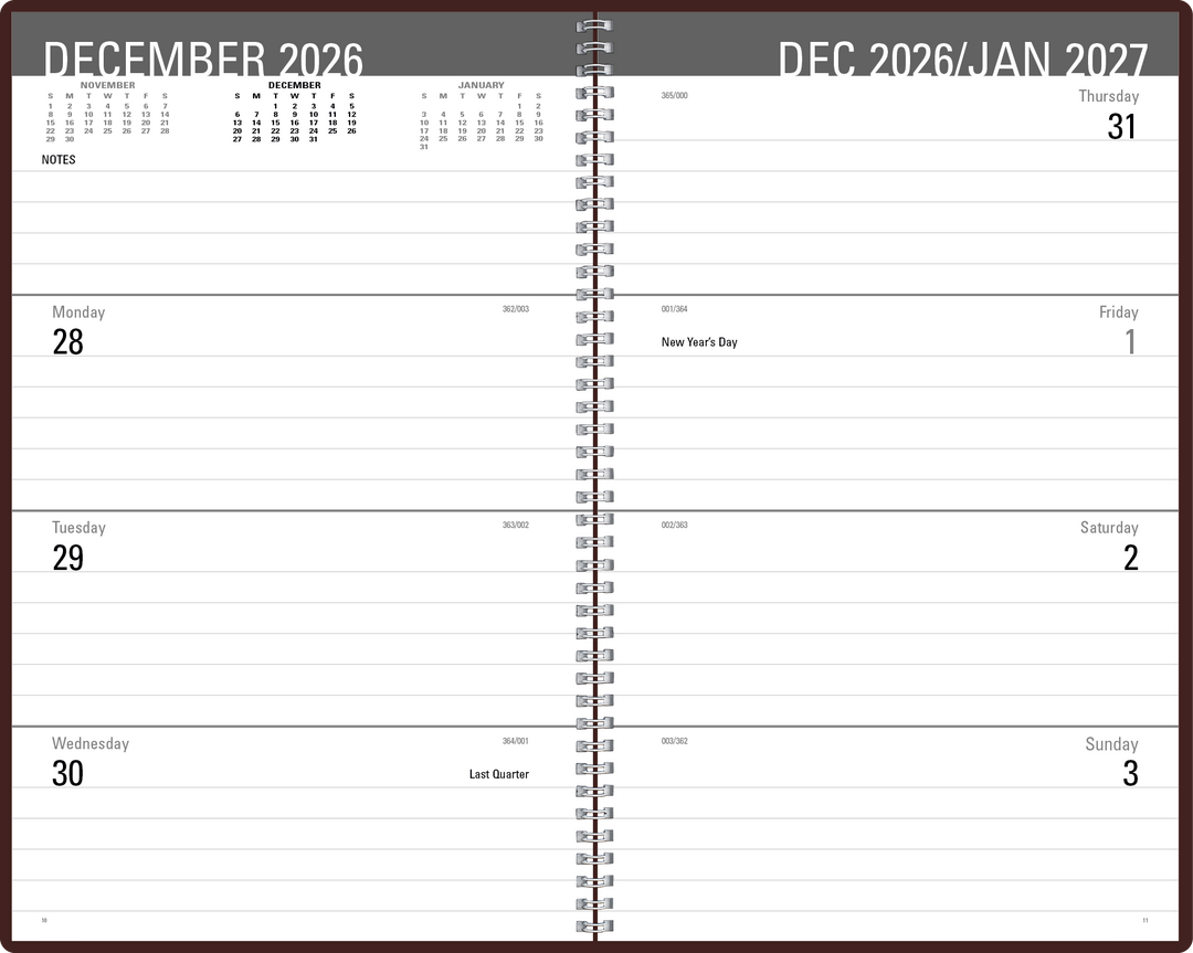 Triumph® Calendars Classic Weekly Desk Planner