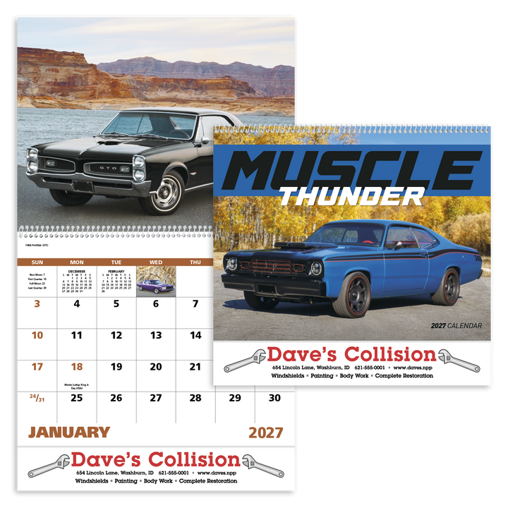 Good Value™ Muscle Thunder - Spiral Calendar