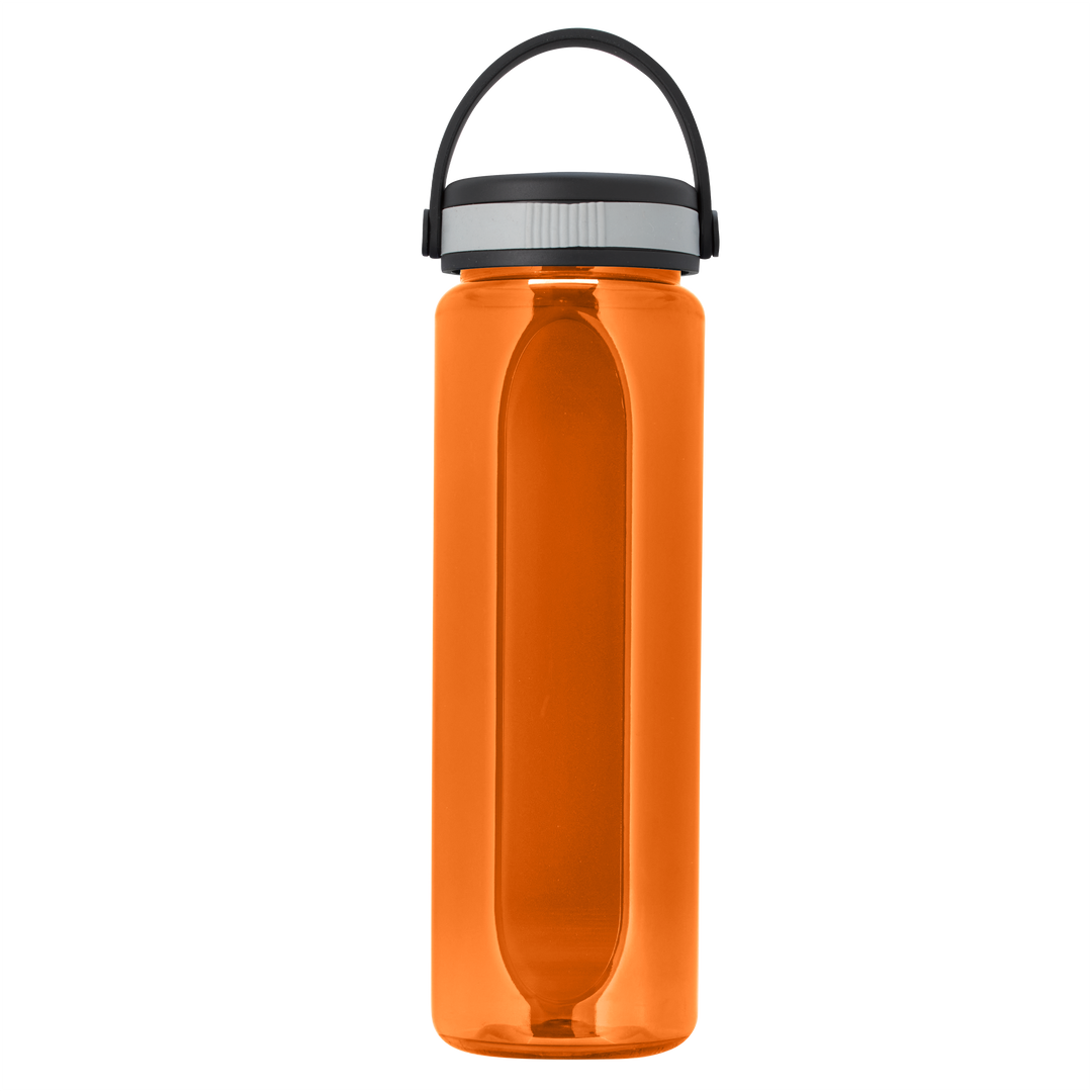 Boss Embossed RPET Bottle with Grip Lid - 26 oz.