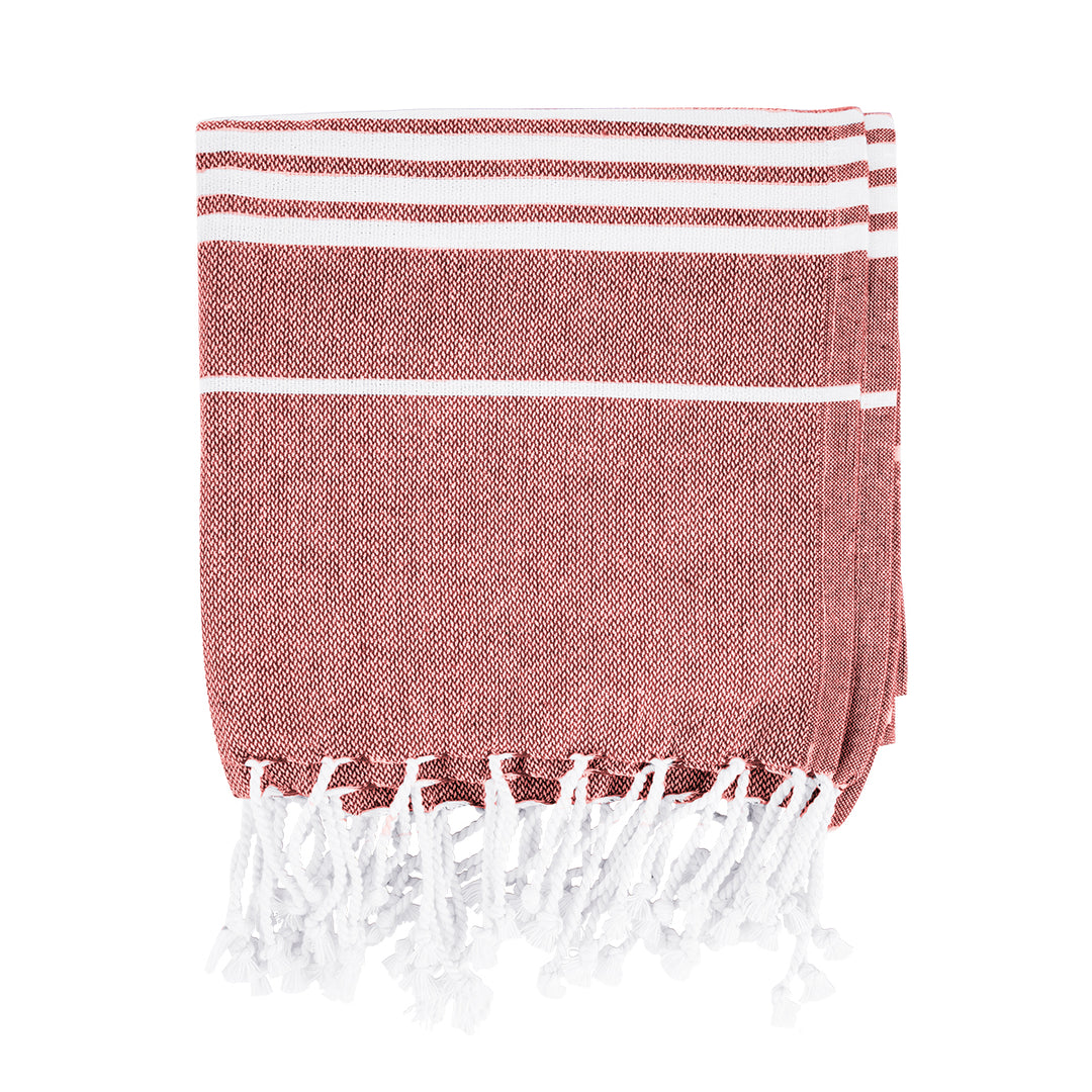 Recycled Beach Blanket With Tassel Fringe