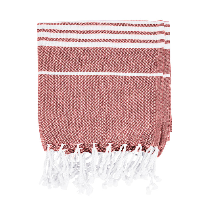 Recycled Beach Blanket With Tassel Fringe