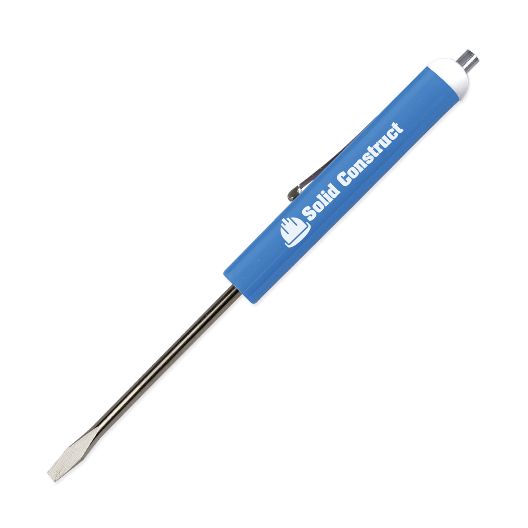 Pocket Screwdriver 1/8" Flat Tip Blade + Magnetic Top