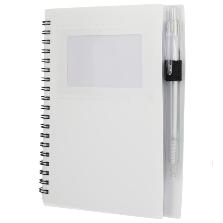 FSC® Recycled 5" x 7" Star Spiral Notebook with Pe