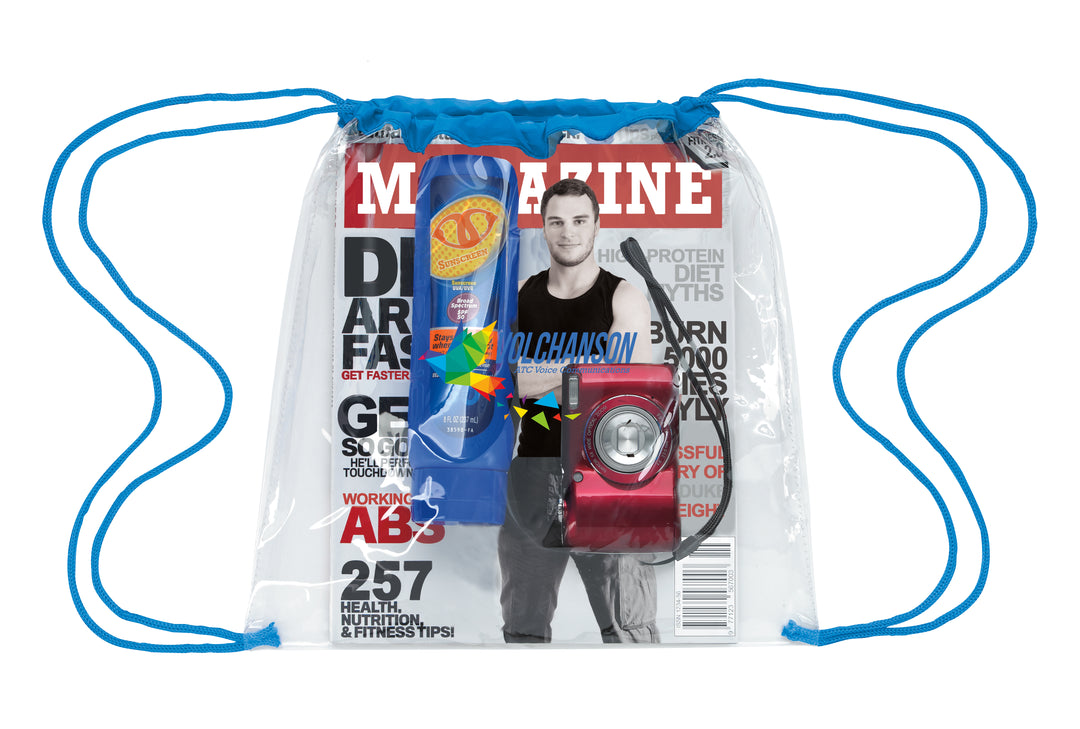 Good Value™ Clear Game Drawstring Backpack