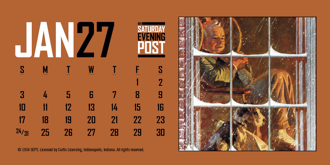 Triumph® Calendars  The Saturday Evening Post Desk Calendar