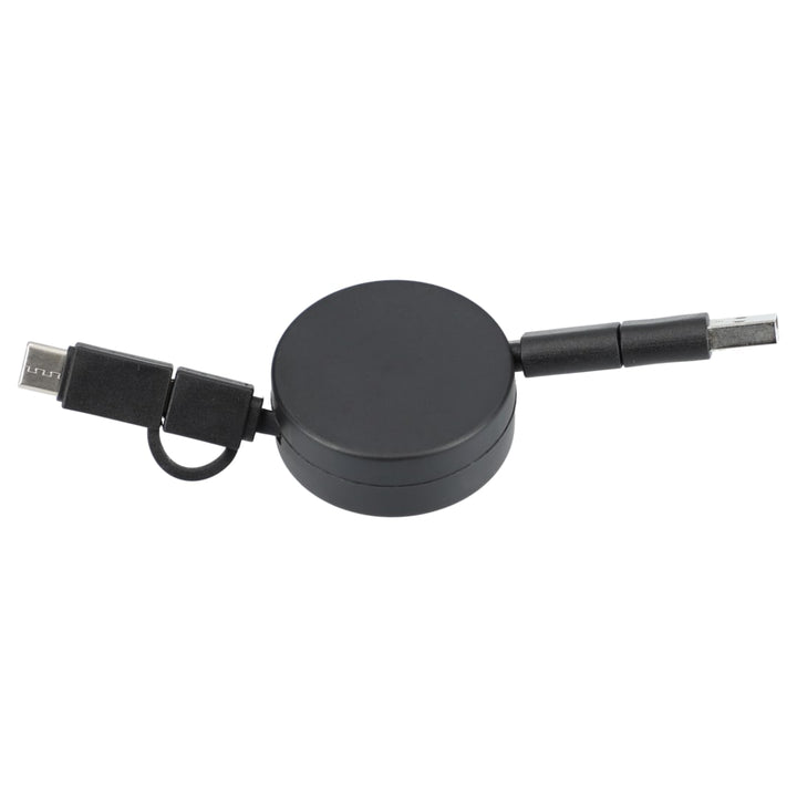 FSC® 100% Bamboo Retractable 5-in-1 Charging Cable
