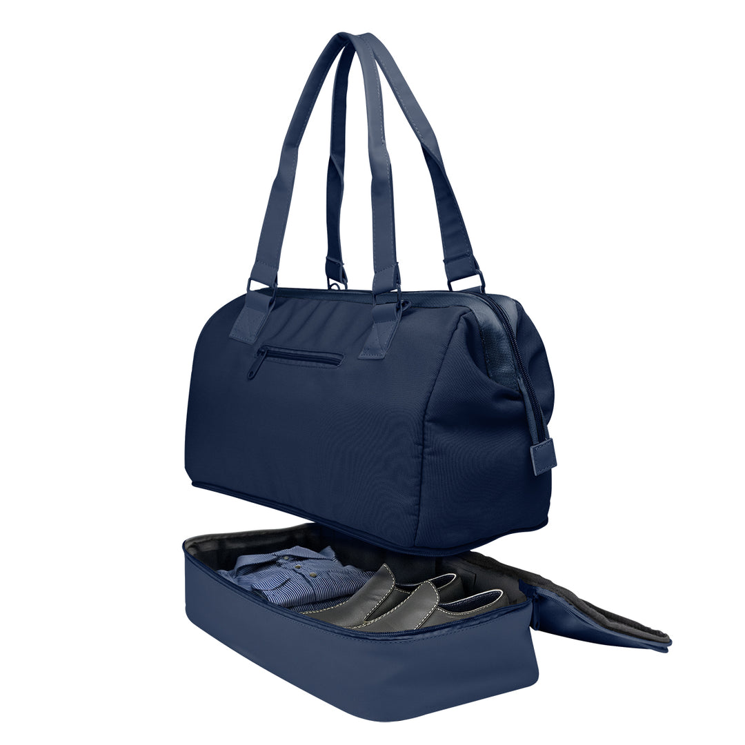 The Weekender Mini Travel Bag With Drop Bottom