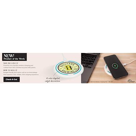 Recycled ABS Fast Wireless Charging Pad