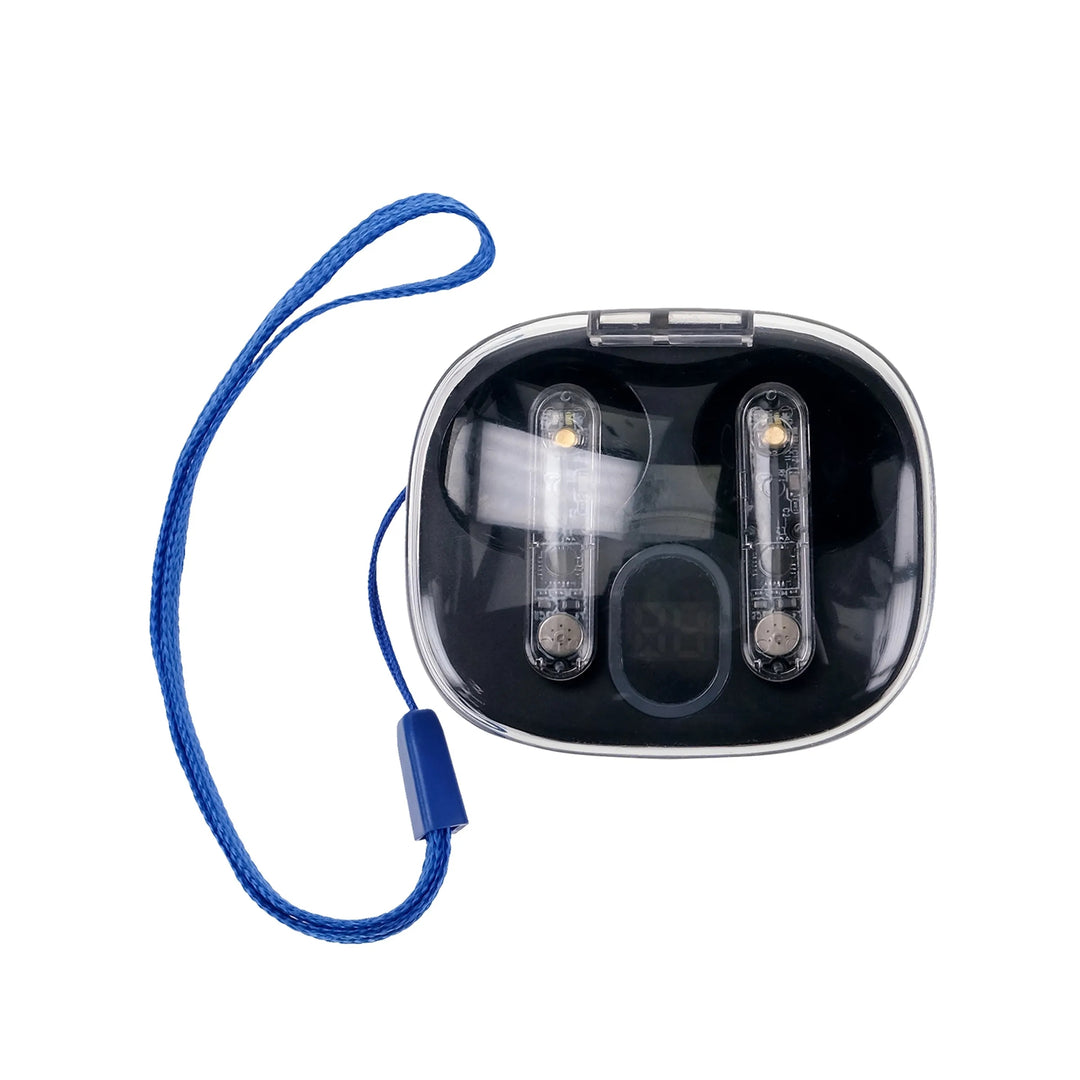 Light Up Display Lanyard Bluetooth Earbuds