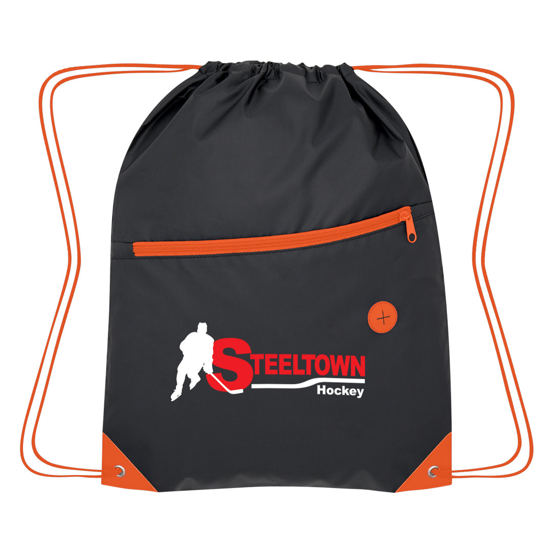 Color Pop Recycled Drawstring Bag