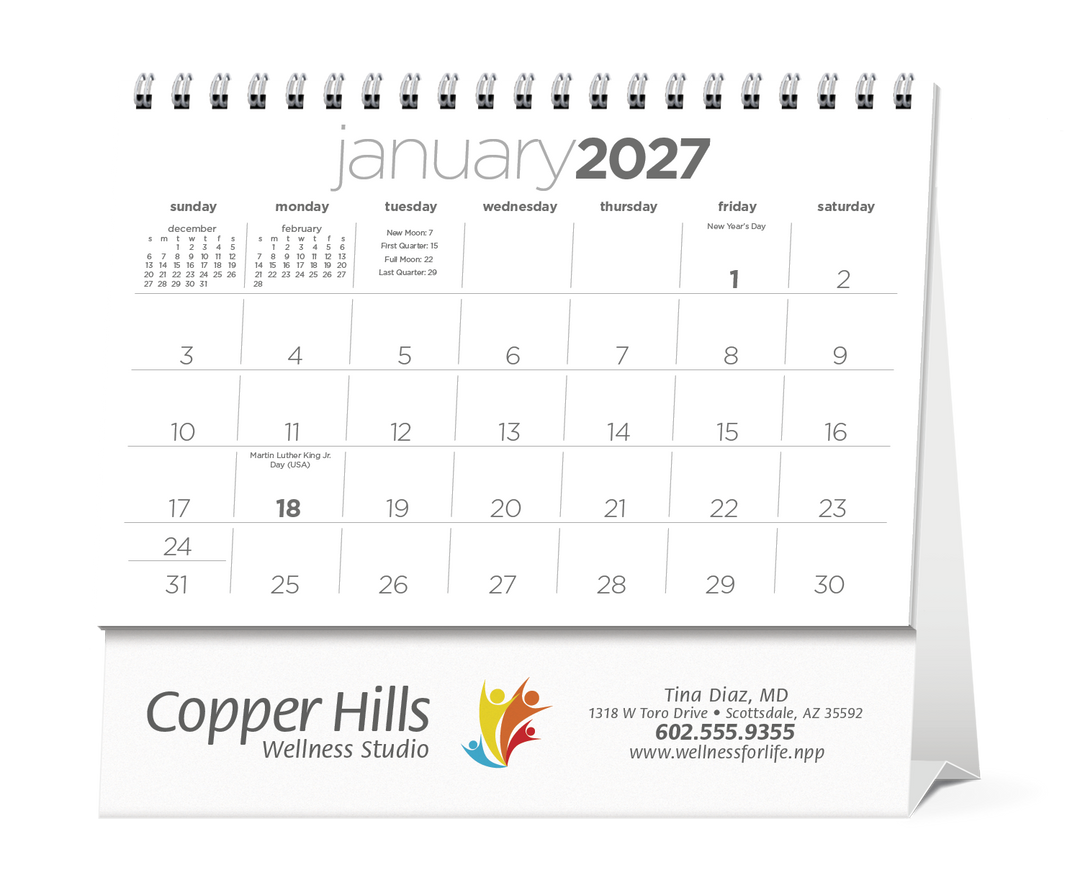 Triumph® Calendars Simplicity Large Desk Calendar