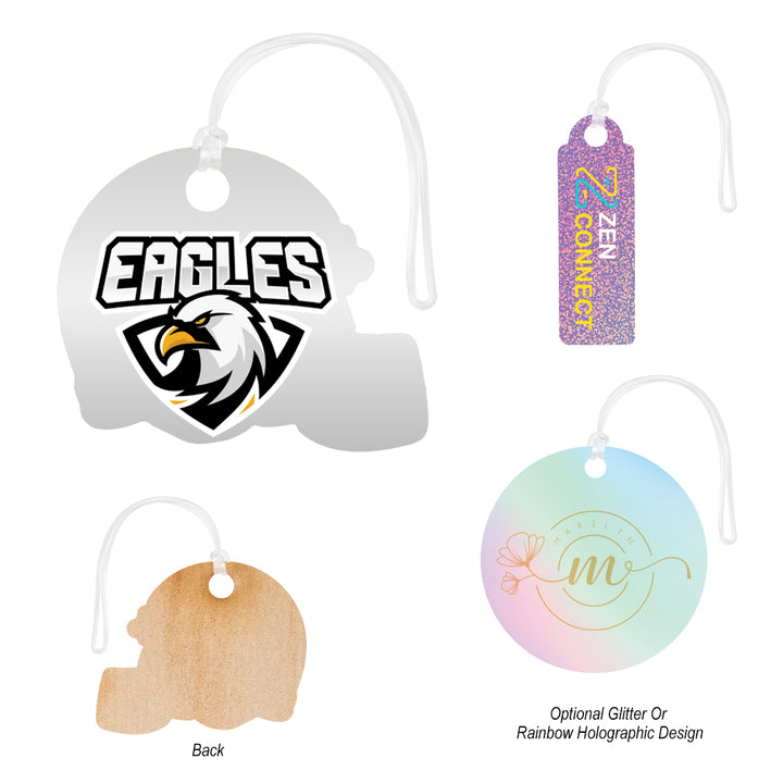 Full Color Wood Bag Tag - 9"
