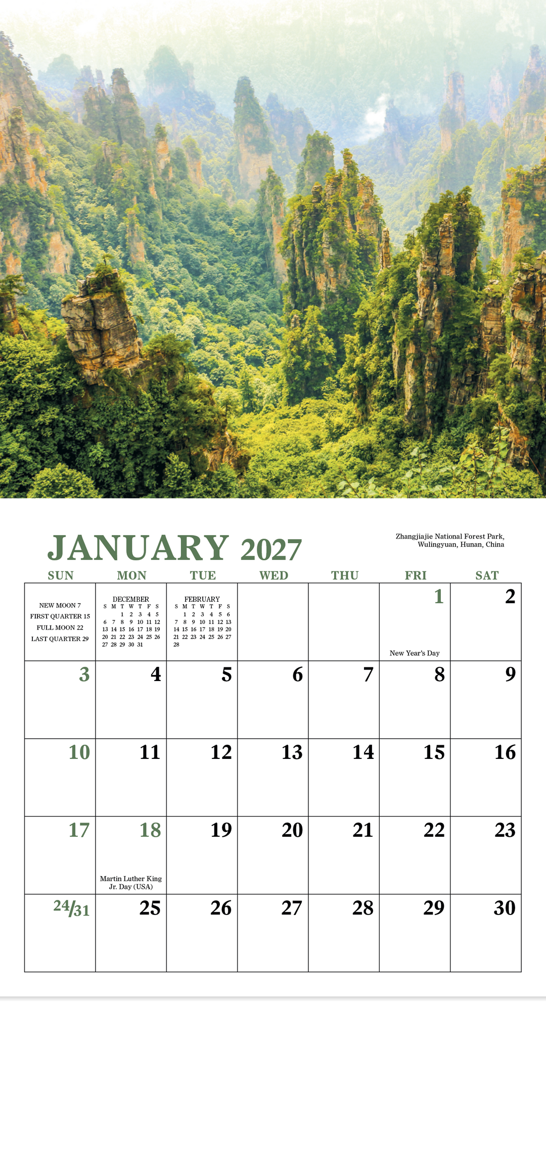 Good Value™ Glorious Getaways - Mini Calendar