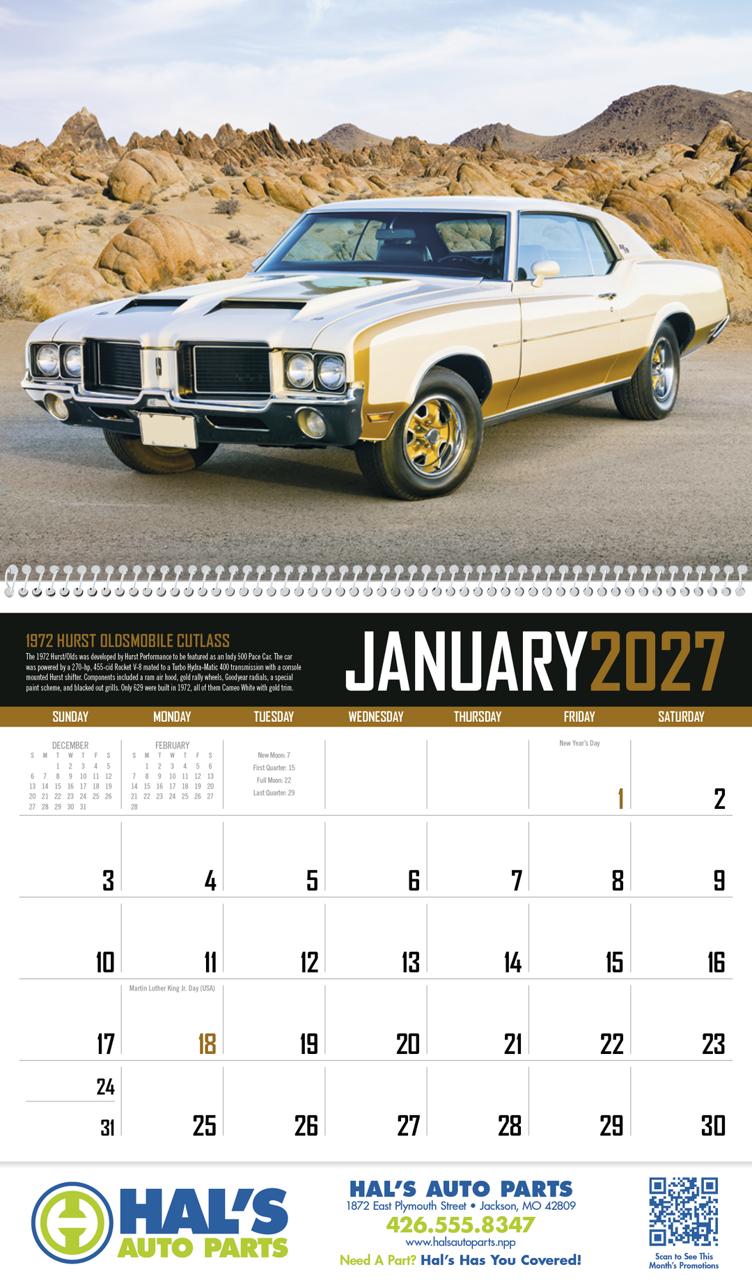 Triumph® Calendars Muscle Cars Calendar