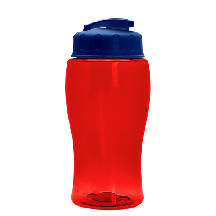 Poly-Pure Jr. - 18 oz. Transparent Bottle with USA Flip